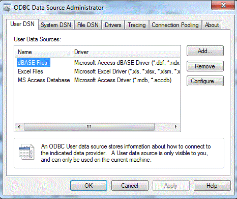 ODBC - primer kako izgleda